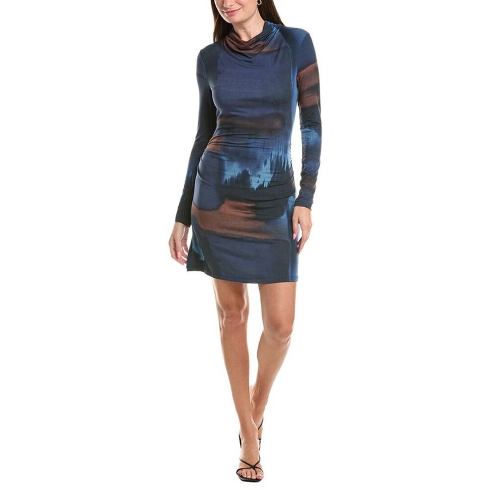 Michael Stars Womens Printed Mini Dress, Green